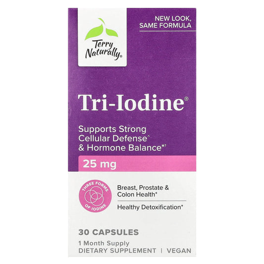 Terry Naturally, Tri-Iodine®, 25 mg, 30 Capsules