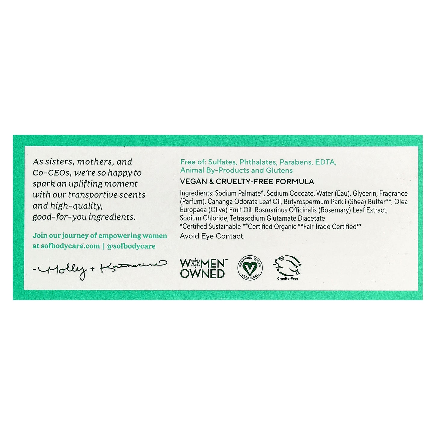 SoF, Triple Milled Bar Soap with Shea Butter, Lush Gardenia, 6 oz (170 g)