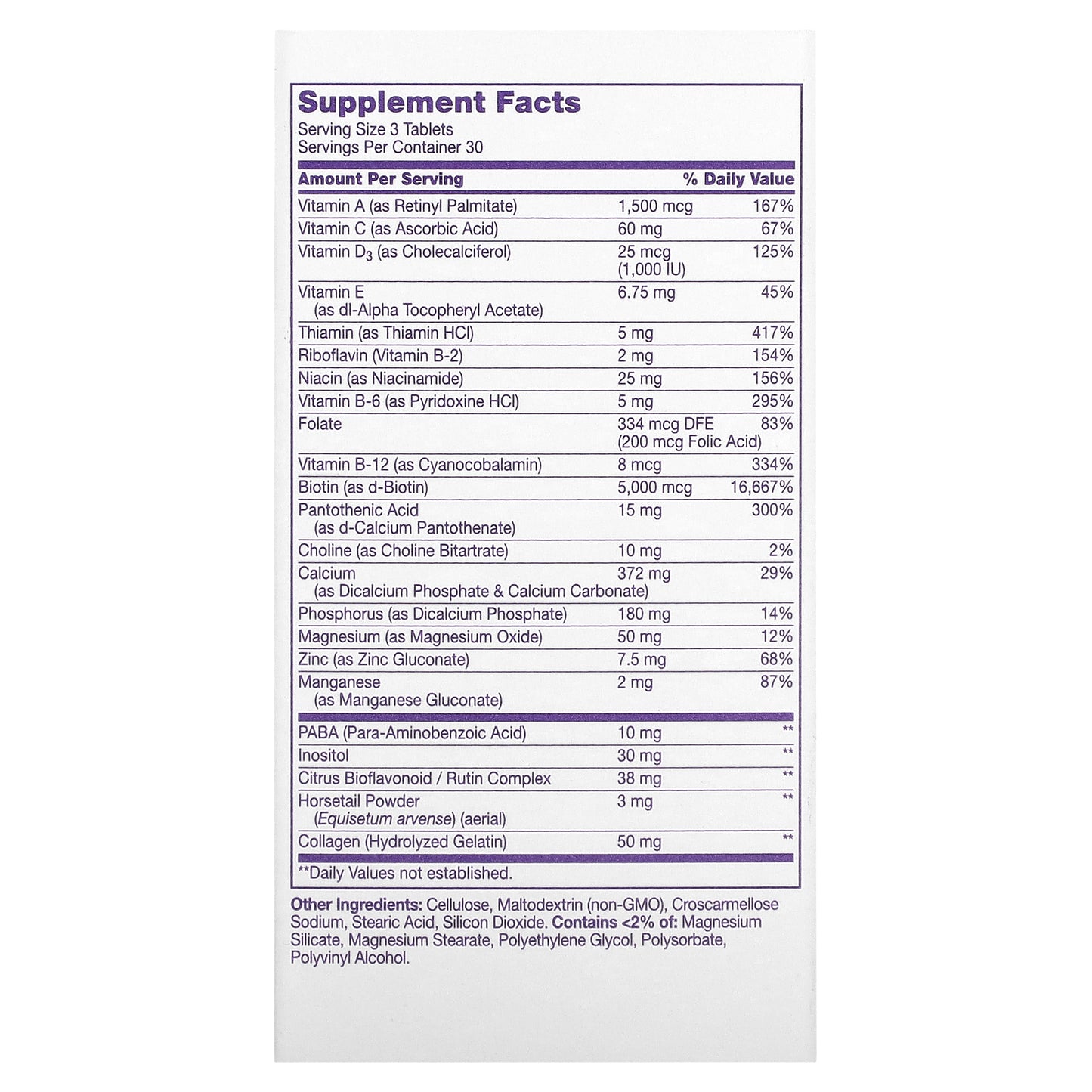 21st Century, Hair, Skin & Nails, 90 Tablets