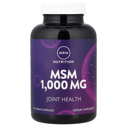 MRM Nutrition, MSM, 1,000 mg, 120 Vegan Capsules