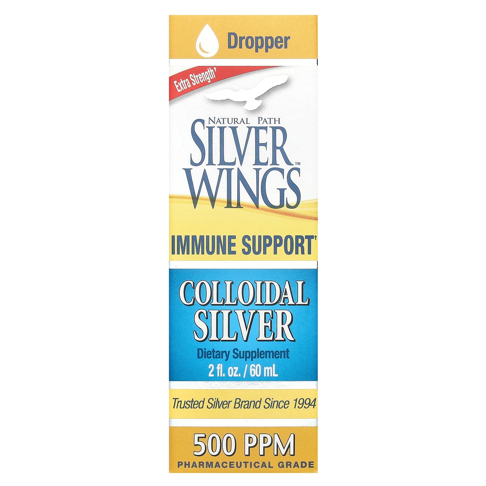 Natural Path Silver Wings, Colloidal Silver, 2 fl oz (60 ml)