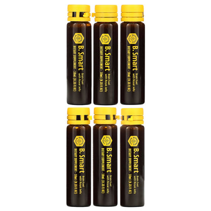 Beekeeper's Naturals, Royal Jelly Brain Fuel, 6 Vials, 0.35 fl oz (10 ml) Each