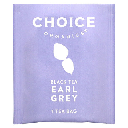 Choice Organic Teas, Black Tea, Earl Grey, 16 Tea Bags, 1.12 oz (32 g)