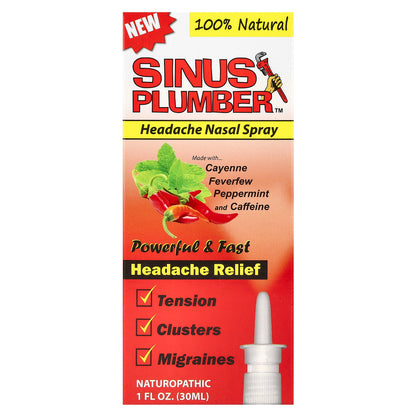 Greensations, Sinus Plumber™, Headache Nasal Spray, 1 fl oz (30 ml)