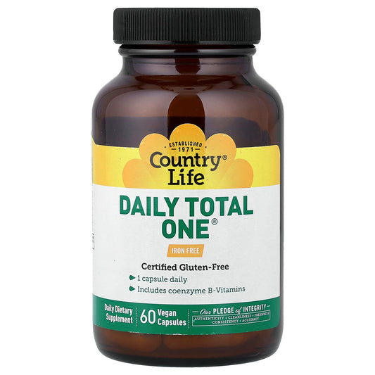 Country Life, Daily Total One®, Iron Free, 60 Vegan Capsules