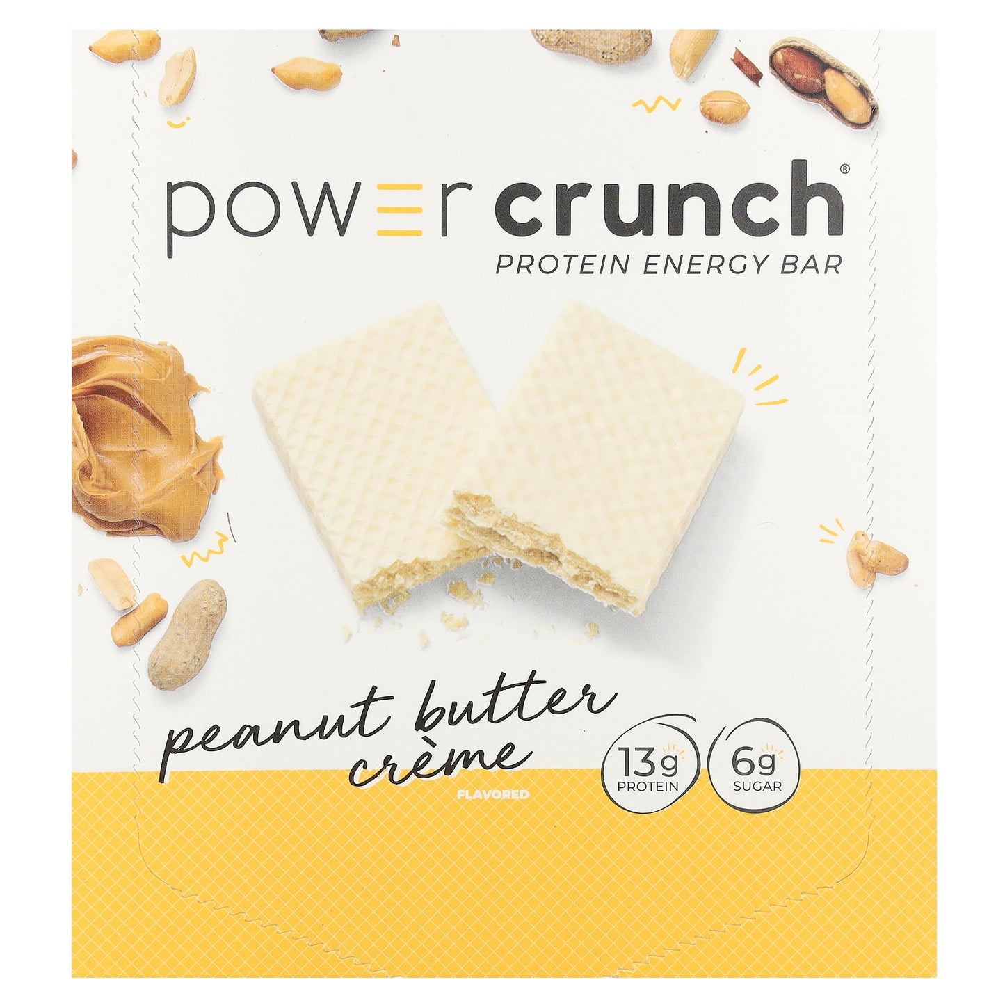 BNRG, Power Crunch®, Protein Energy Bar, Peanut Butter Creme, 12 Bars, 1.4 oz (40 g) Each