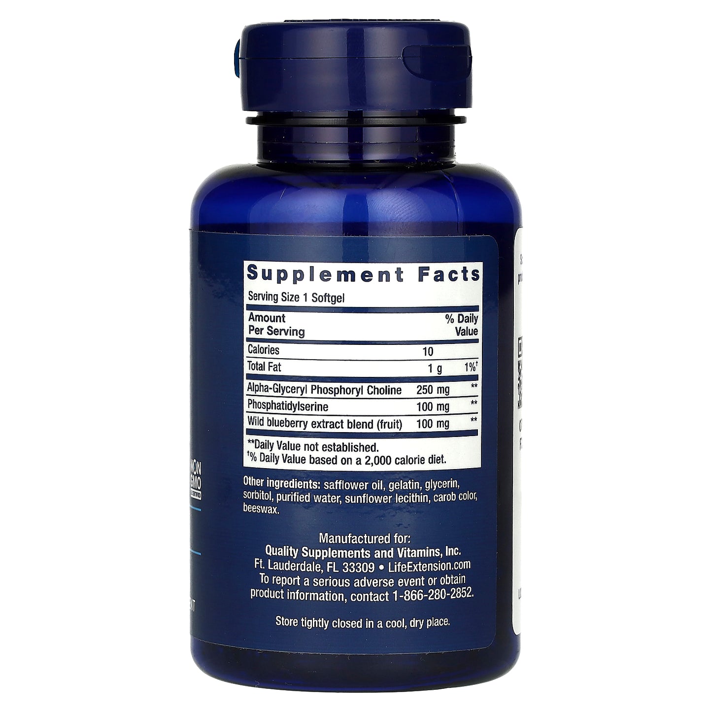 Life Extension, Cognitex Alpha GPC, 30 Softgels