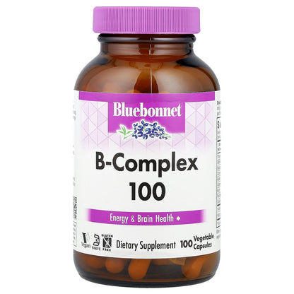 Bluebonnet Nutrition, B-Complex 100, 100 Vegetable Capsules