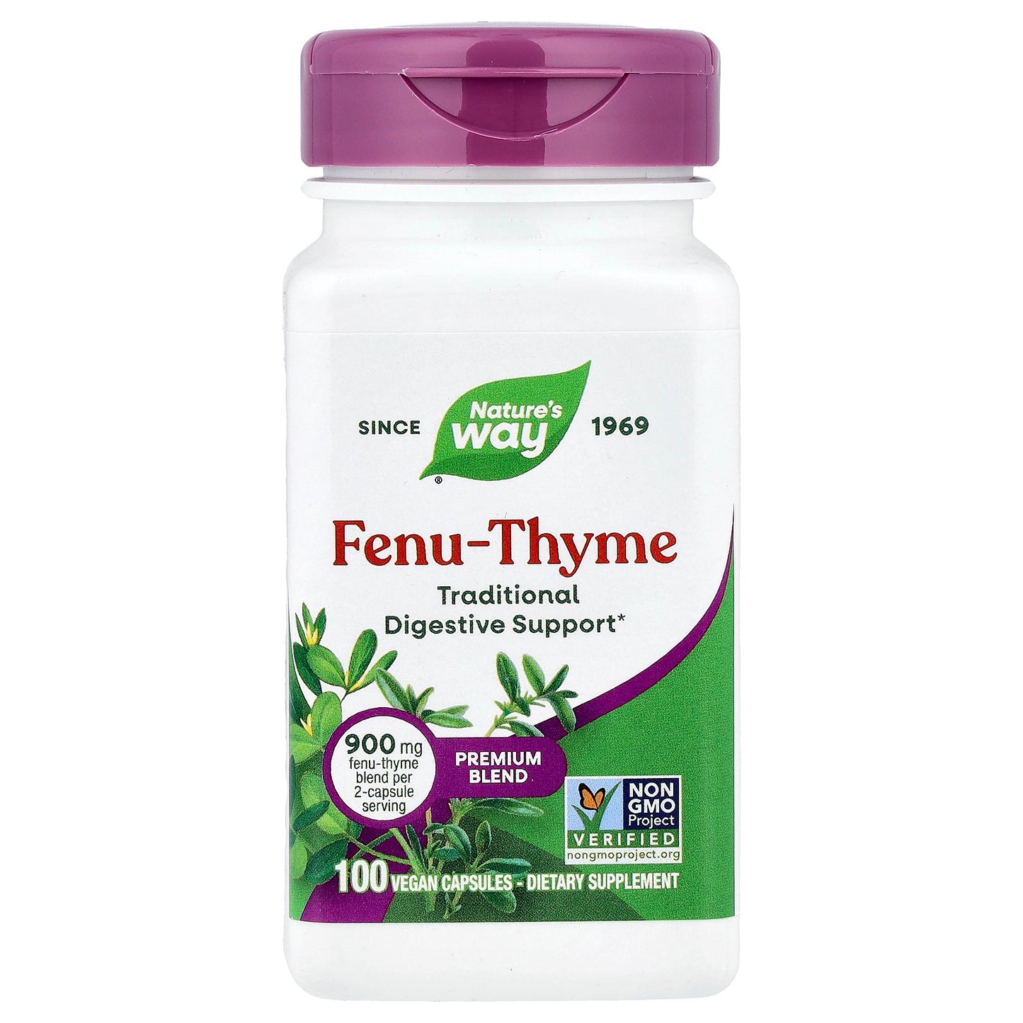 Nature's Way, Fenu-Thyme, 100 Vegan Capsules