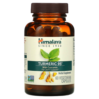 Himalaya, Turmeric 95 with Curcumin, 60 Vegetarian Capsules