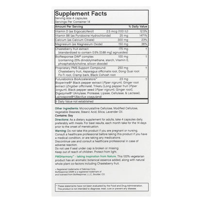 Futurebiotics, PMSHarmony™, Advanced PMS Complex, 56 Vegetarian Capsules