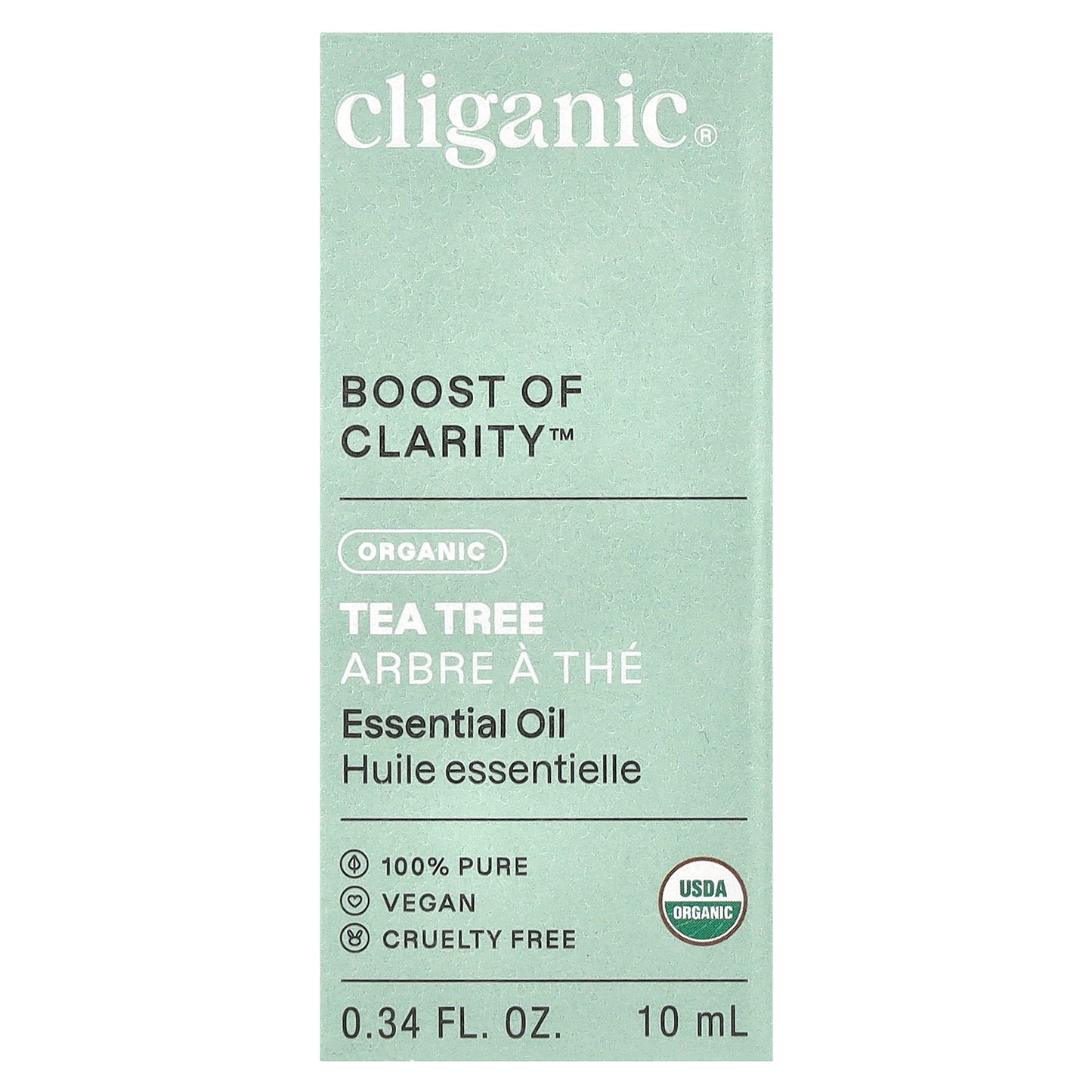 Cliganic, Boost of Clarity™, Organic Essential Oil, Tea Tree, 0.34 fl oz (10 ml)