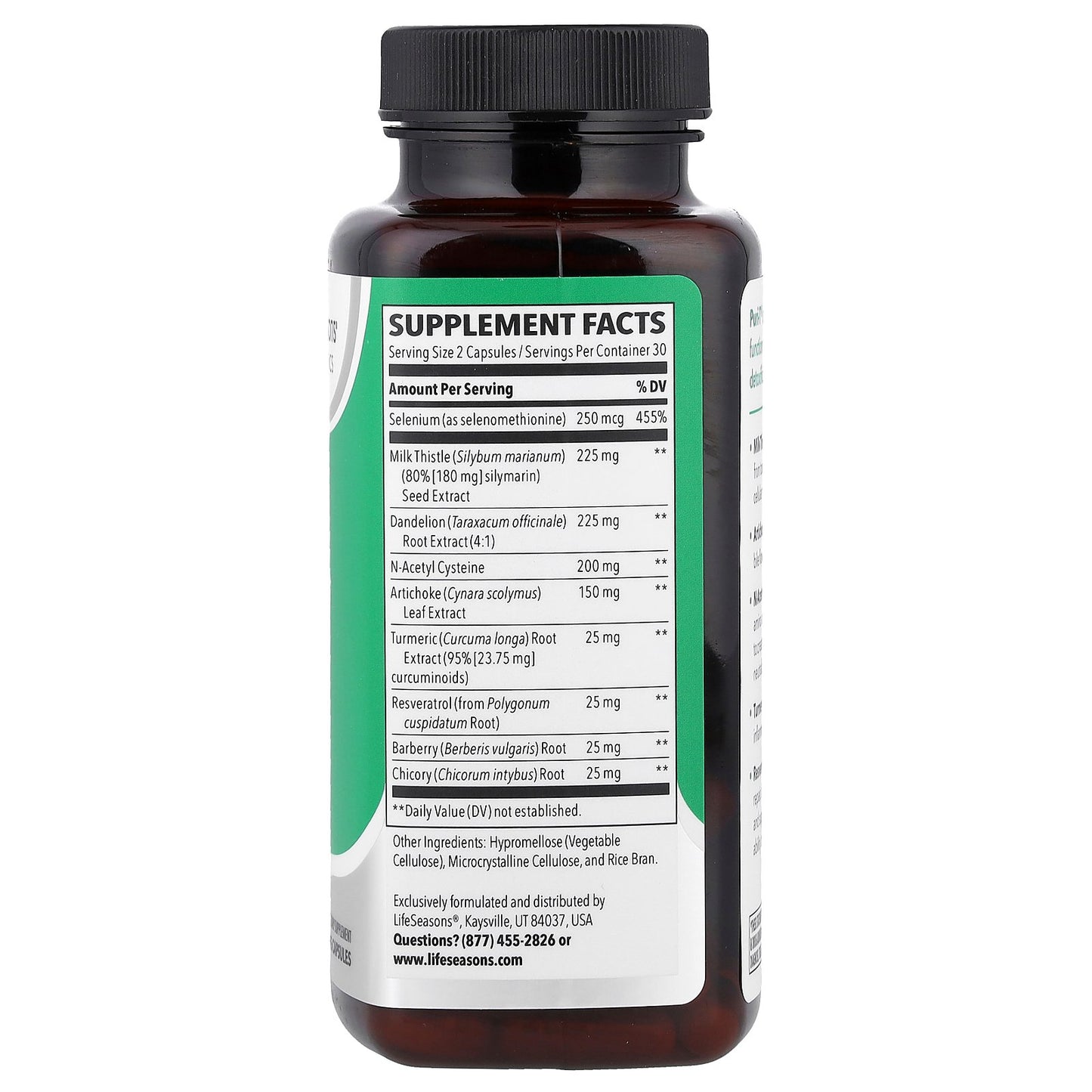 LifeSeasons, Puri-T®, Liver Support, 60 Veg Capsules