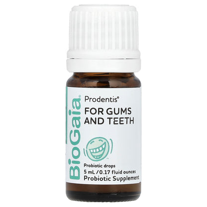 BioGaia, Prodentis, Probiotic Drops, For Gums and Teeth, 200 Million CFU, 0.17 fl oz (5 ml)