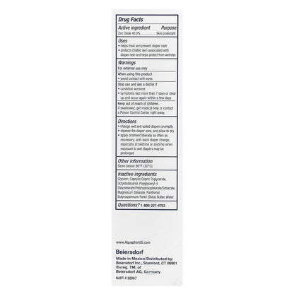 Aquaphor, Baby, Fast Relief Diaper Rash Paste, 3.5 oz (99 g)
