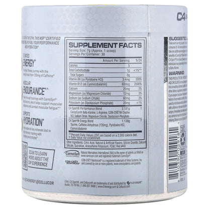 C4 / Cellucor, C4 Sport®, Pre-Workout, Fruit Punch, 7.4 oz (210 g)