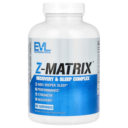 EVLution Nutrition, Z-Matrix, Recovery & Sleep Complex, 240 Capsules