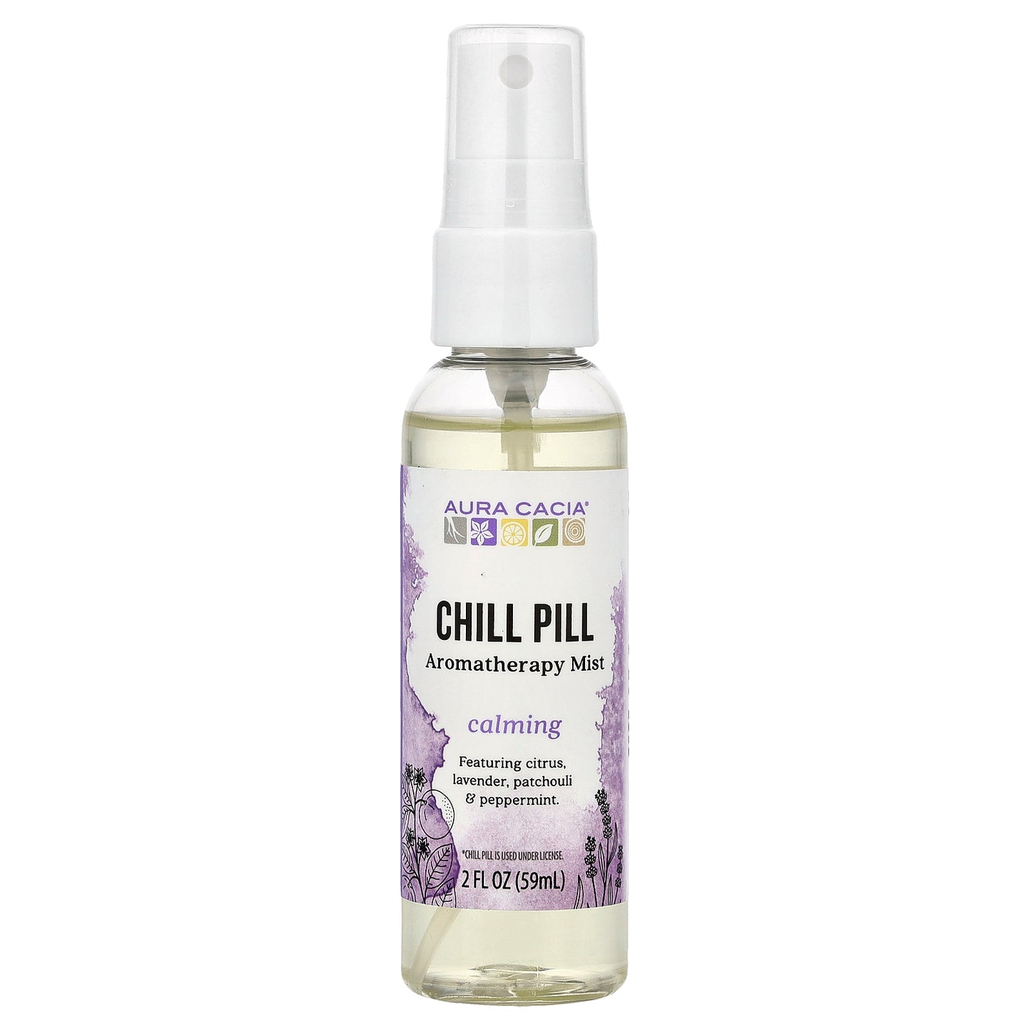 Aura Cacia, Aromatherapy Mist, Chill Pill, Calming, 2 fl oz (59 ml)