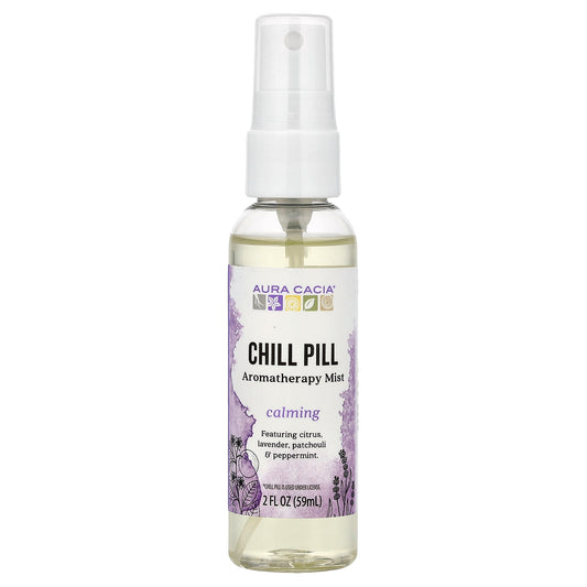 Aura Cacia, Aromatherapy Mist, Chill Pill, Calming, 2 fl oz (59 ml)