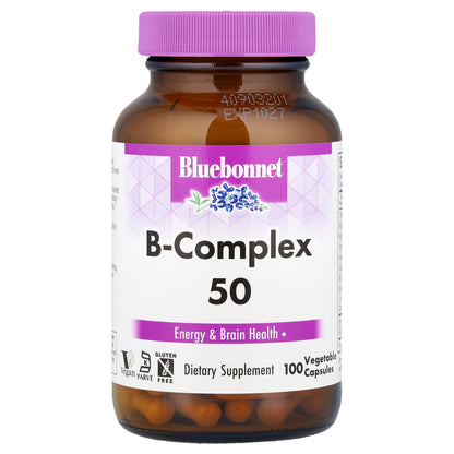 Bluebonnet Nutrition, B-Complex 50, 100 Vegetable Capsules