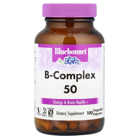 Bluebonnet Nutrition, B-Complex 50, 100 Vegetable Capsules