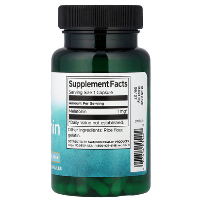 Swanson, Low Dose Melatonin, 1 mg, 120 Capsules