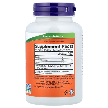 NOW Foods, Chlorella, 120 Tablets (1 g per Tablet)