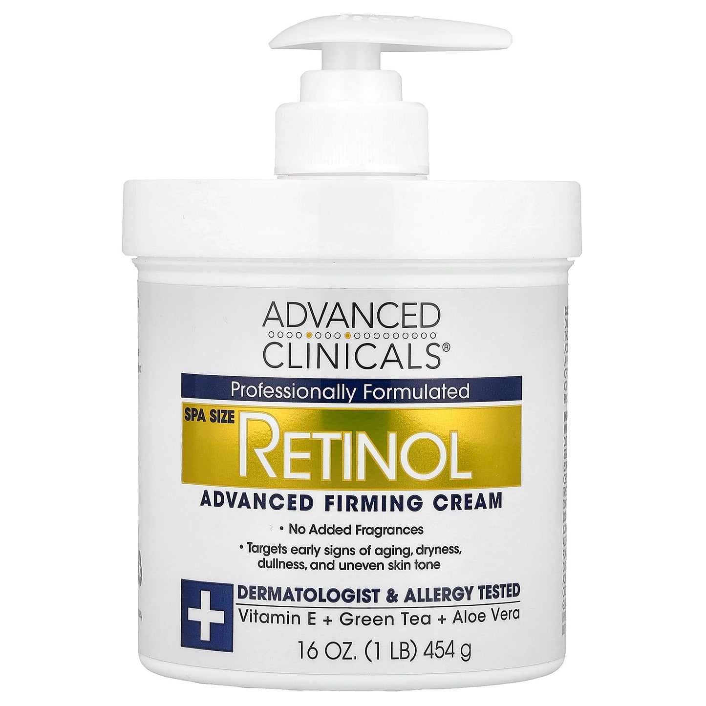 Advanced Clinicals, Retinol, Advanced Firming Cream, 16 oz (454 g)