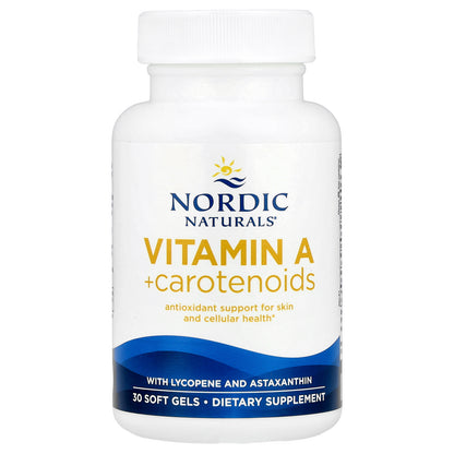 Nordic Naturals, Vitamin A + Carotenoids, 30 Soft Gels