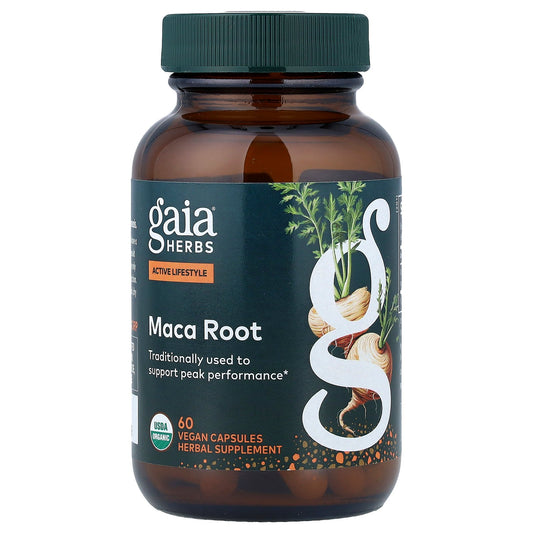 Gaia Herbs, Maca Root, 60 Vegan Capsules (500 mg per Capsule)