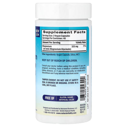 Natural Vitality, CALM®, Magnesium Glycinate, 120 Vegan Capsules (108 mg per Capsule)