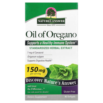 Nature's Answer, Oil of Oregano, 150 mg, 90 Softgels