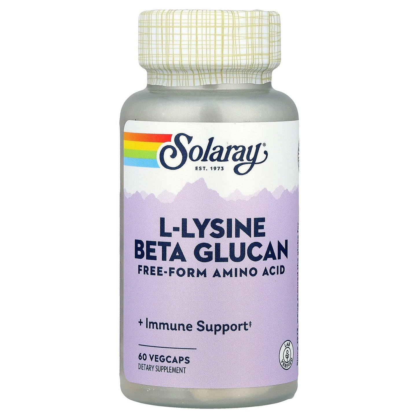 Solaray, L-Lysine Beta Glucan, 60 VegCaps