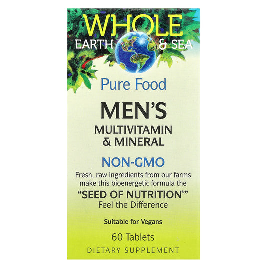 Natural Factors, Whole Earth & Sea, Men's Multivitamin & Mineral, 60 Tablets