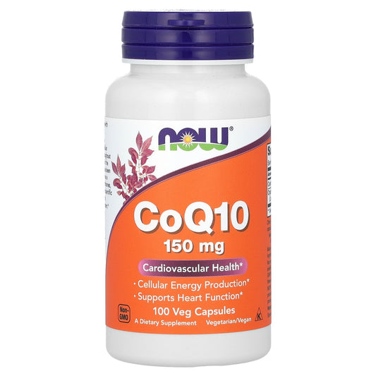 NOW Foods, CoQ10, 150 mg, 100 Veg Capsules