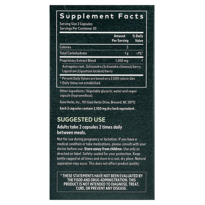 Gaia Herbs, Astragalus Supreme, 60 Vegan Liquid Phyto-Caps