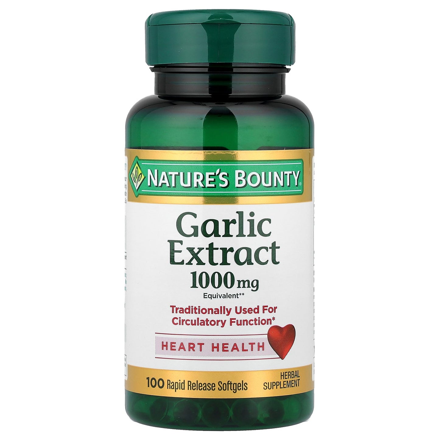 Nature's Bounty, Garlic Extract, 1,000 mg, 100 Rapid Release Softgels