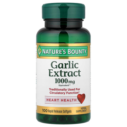 Nature's Bounty, Garlic Extract, 1,000 mg, 100 Rapid Release Softgels