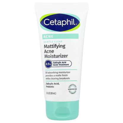 Cetaphil, Gentle Clear, Mattifying Acne Moisturizer , 3 fl oz (89 ml)