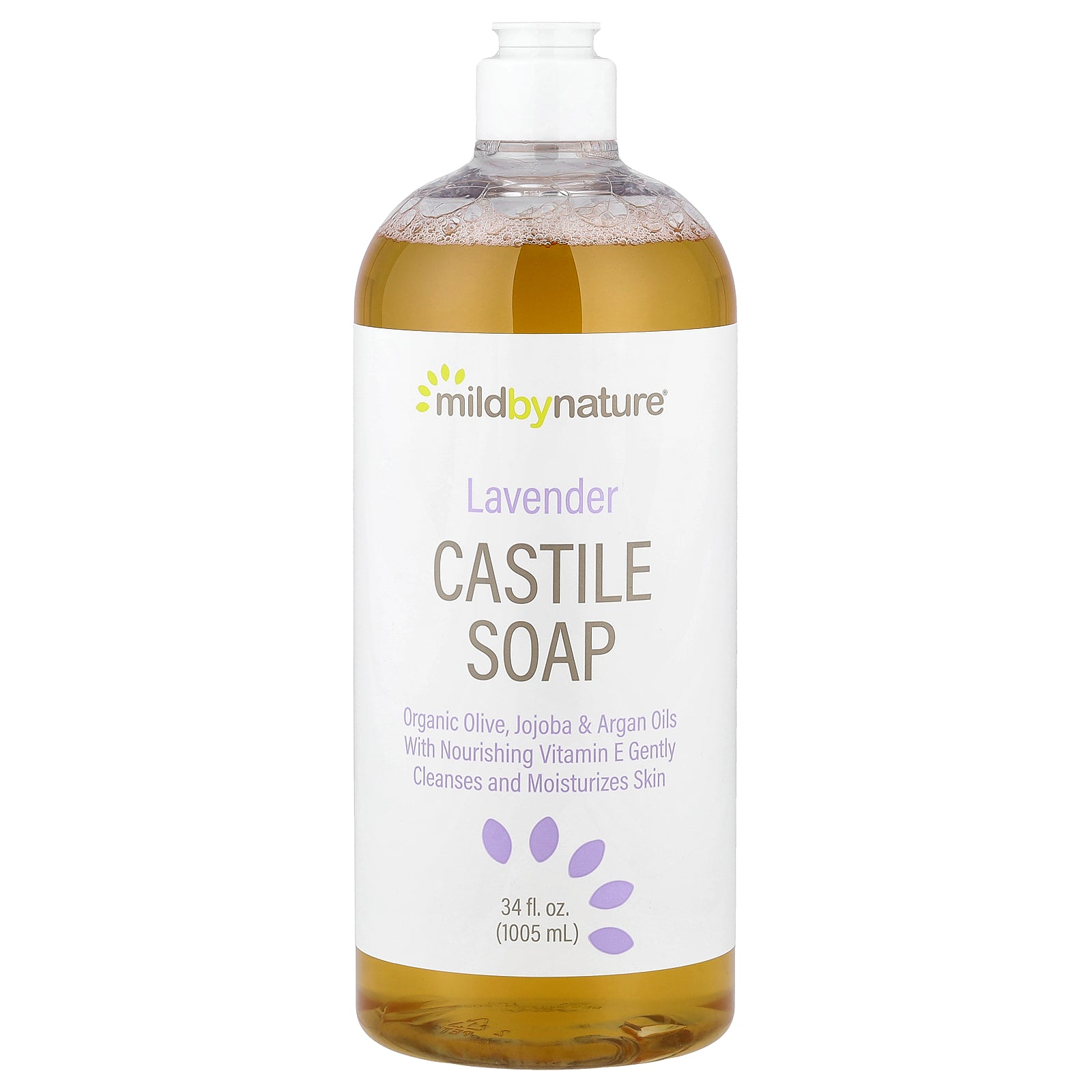 Mild By Nature, Castile Soap, Lavender, 34 fl oz (1,005 ml)