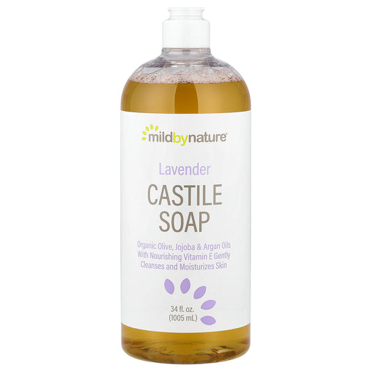 Mild By Nature, Castile Soap, Lavender, 34 fl oz (1,005 ml)