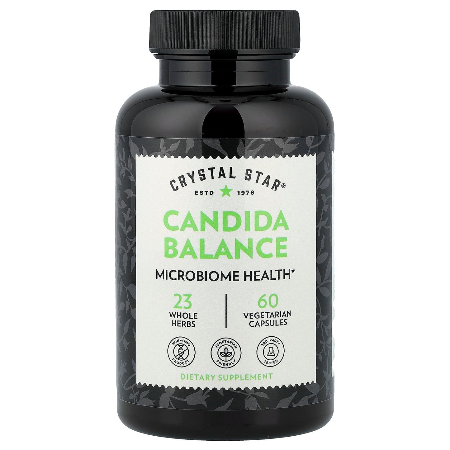 Crystal Star, Candida Balance, 60 Vegetarian Capsules