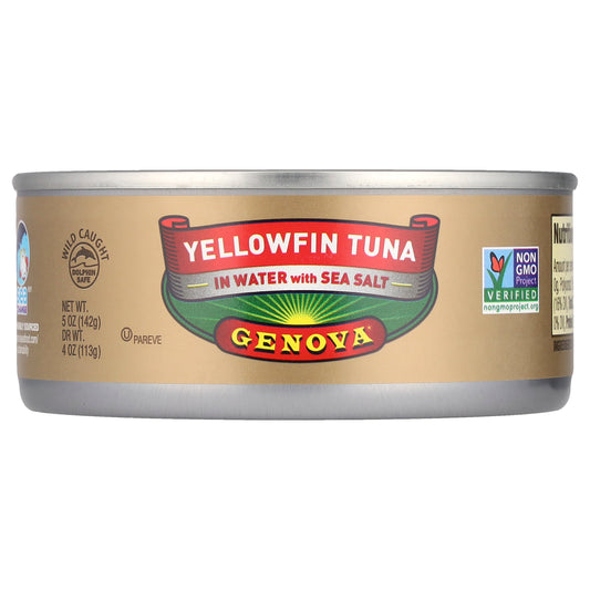 Genova, Yellowfin Tuna In Water with Sea Salt, 5 oz (142 g)