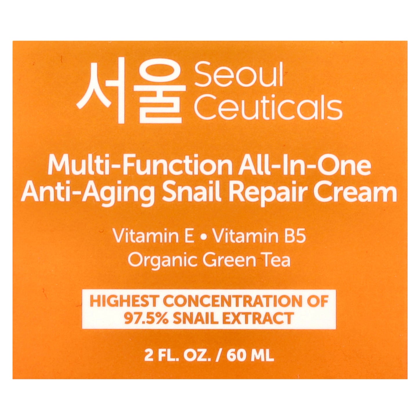 SeoulCeuticals, Multi-Function All-In-One Anti-Aging Snail Repair Cream, 2 fl oz (60 ml)