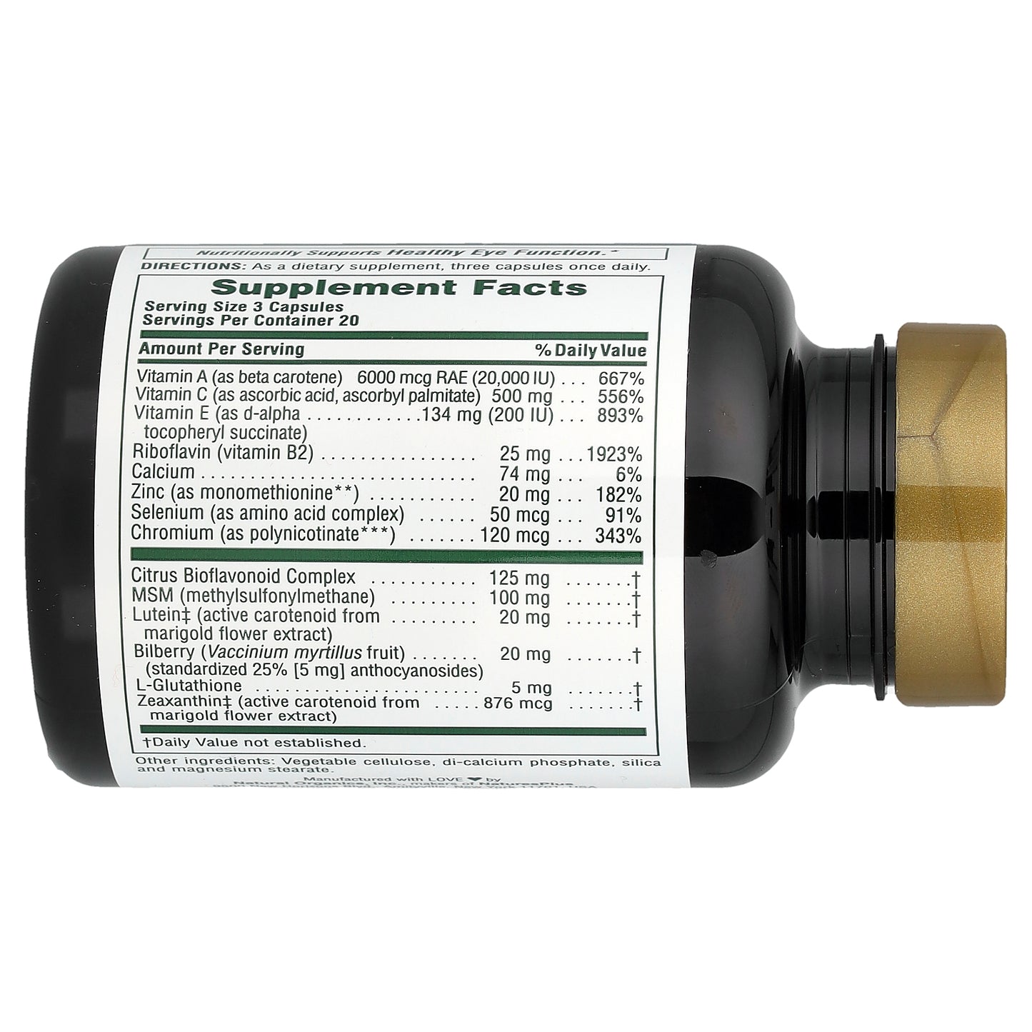 NaturesPlus, Advanced Therapeutics, Lutein RX-Eye®, 60 Capsules