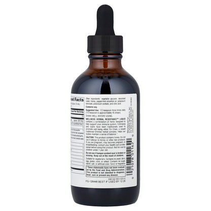 Source Naturals, Wellness Herbal Resistance™ Liquid, Alcohol Free, 4 fl oz (118.28 ml)