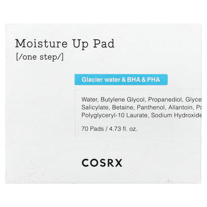 CosRx, One Step Moisture Up Pad, 70 Pads, 4.73 fl oz (140 ml)