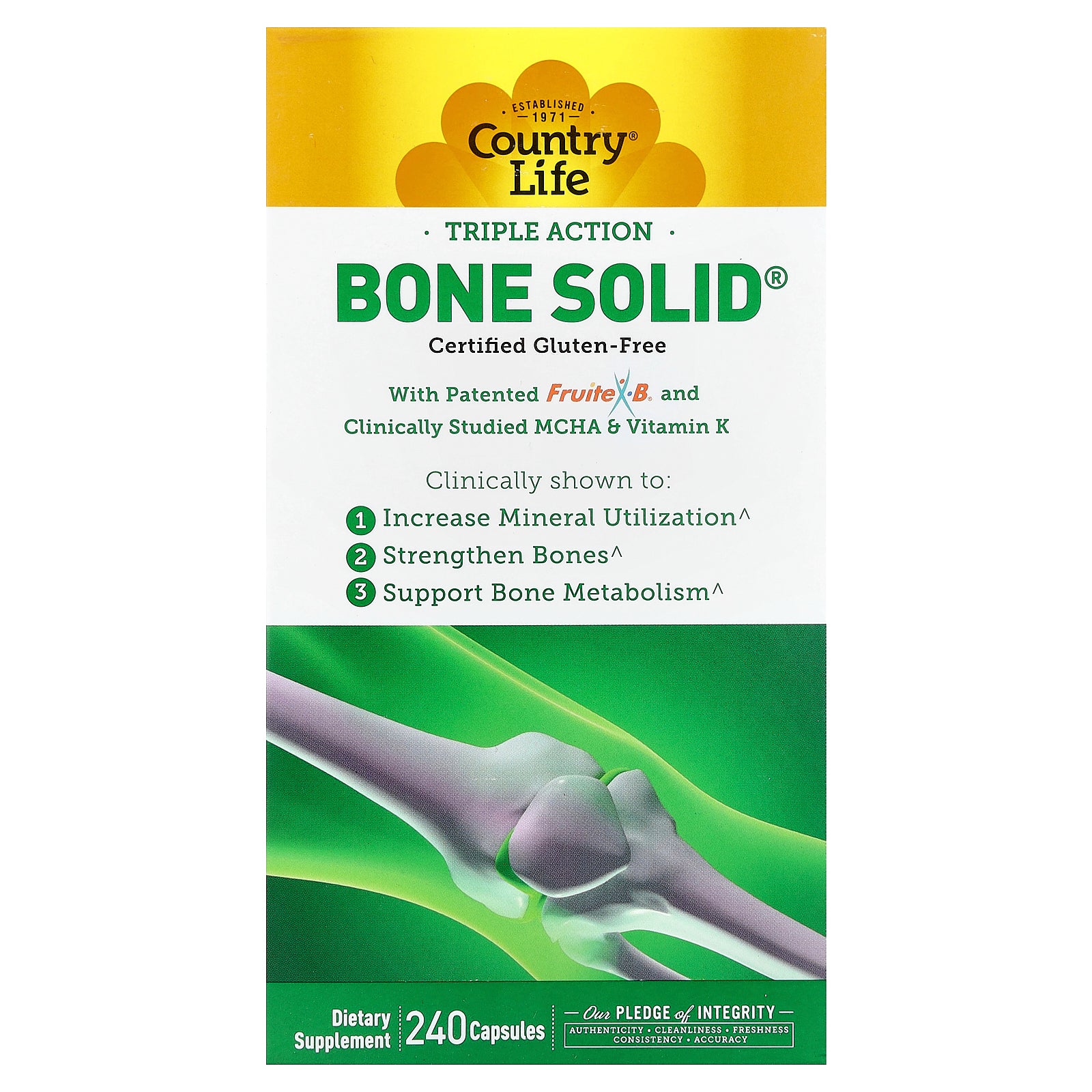Country Life, Bone Solid®, 240 Capsules