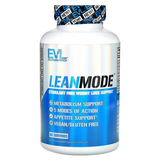 EVLution Nutrition, LeanMode, Stimulant Free Weight Loss Support, 150 Veggie Capsules