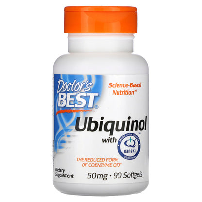 Doctor's Best, Ubiquinol with Kaneka, 50 mg, 90 Softgels